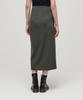 MUSINSA STANDARD WOMAN Women'S High-Waisted Slit Long Skirt [Dusty Khaki]