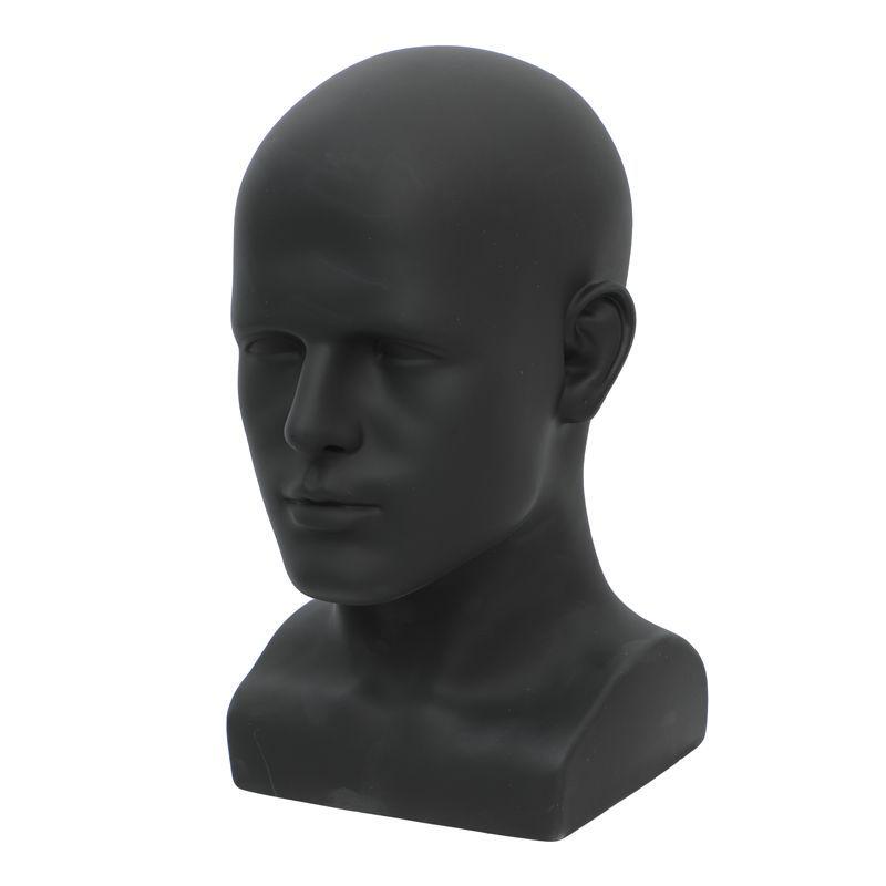 Men's Mannequin Head with Shoulder for Displaying Hats, Masks, and Glasses