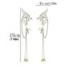 Left Ear Right Ear Zinc Zinc Alloy Elf Ear Clip Crystal Long Tassel Earrings Wings Ear Cuff  Cosplay Jewelry