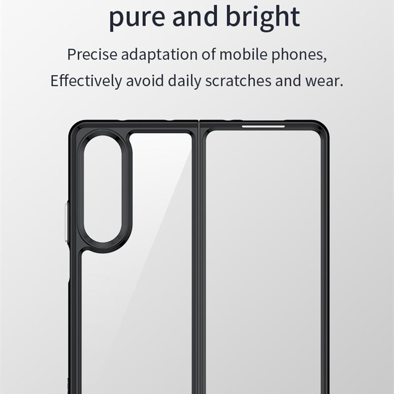 For Samsung Z Fold 4 Case Cover Samsung Galaxy Z Fold 4 5G Capas New Back Transparent Colour Clear Fundas Samsung Z Fold4 Fold 4