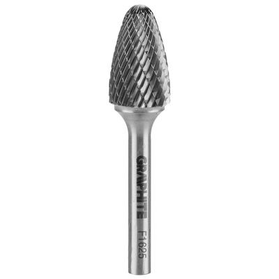 HM Metal Cutter, Type F (rounded Pointed Arch), 16 X 25 Mm, Shank 6 X 45 Mm