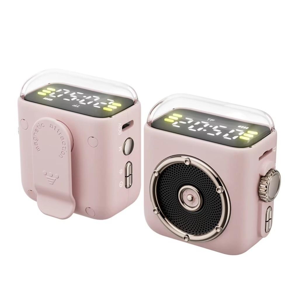Built in Microphone Wireless Speaker Magnetic Back Clip Portable Speaker Birthday Presents