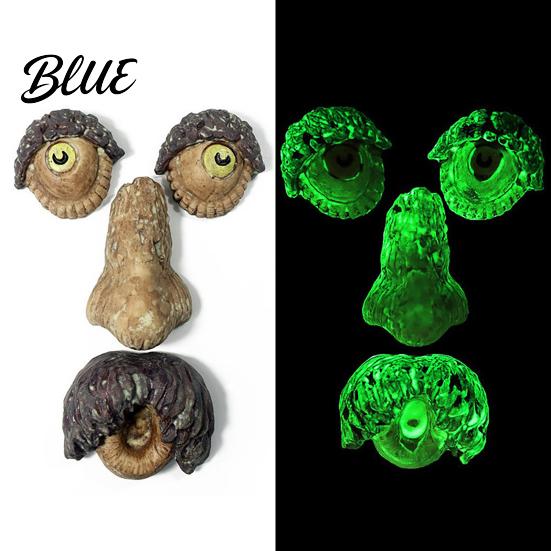 Halloween Tree Decorations Glow‑in‑the‑Dark Face Garden Decor Funny Old Man Bark Whimsical Sculpture Resin Ornament Outdoor Easter Hugger Yard