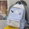 Schoolbag Korean Simple Cute Sweet Polka Dot Backpack High Value Campus Party Class Schoolbag Lightweight Backpack Tide
