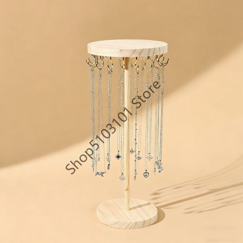 Jewelry Display Holder Necklace Earrings Bracelets Display Stand Desktop Jewelry Storage Rack With Hooks