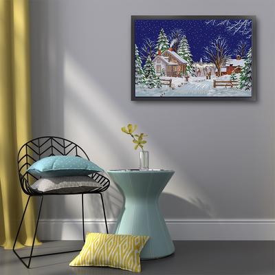 Full Embroidery Eco-cotton Thread 14CT Printed House Cross Stitch Kit Art
