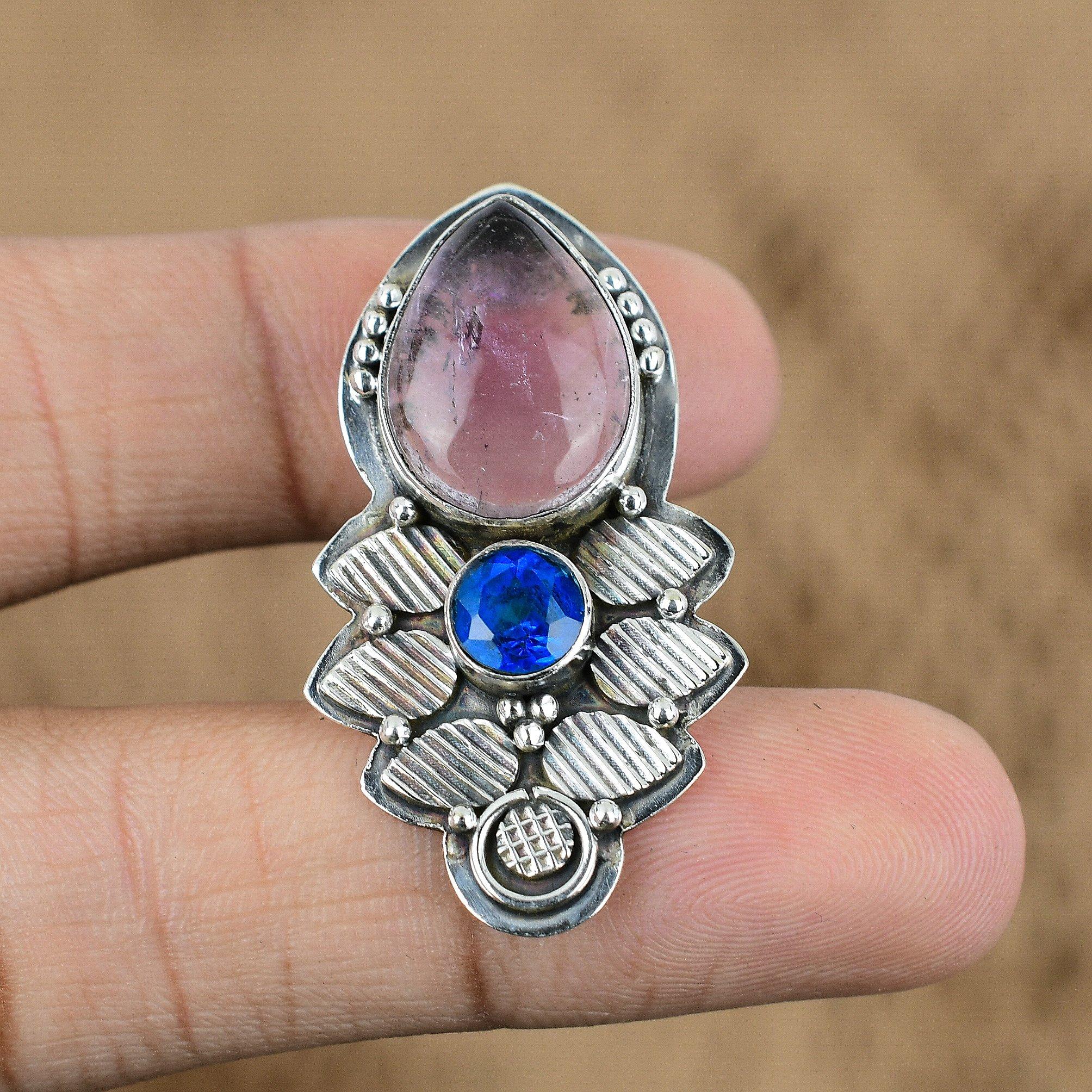 

Anniversary Gift For Her Natural African Amethyst Gemstone Pendant 925 Silver
