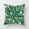 Summer Decor Pillow Cushion Cover Palm Leaf Green Home Decor Pillow Cover Tropical Plant Cactus Monstera