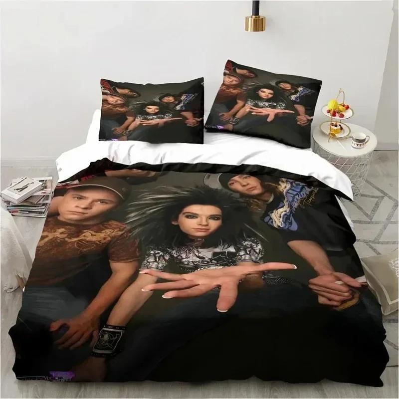 3D-Druck Tokio Hotel 3D NEU Bettbezug Kissenbezug Bettwäsche-Set Erwachsener Junge Mädchen Schlafzimmerdekoration Kinder Einzel Doppel Groß