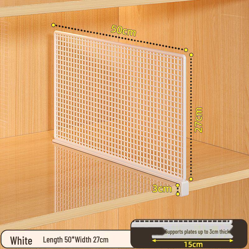 Punch-Free Cabinet & Wardrobe Divider - Multipurpose Storage & Organizer Rack