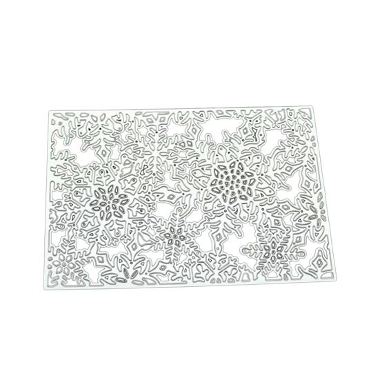 

Рождественская снежинка в форме DIY для резки бумажной карты, скрапбукинга, трафарета, инструмента серебряный