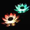 Lotus Solar Lotus Lamp Automatic Sensing Smart Switch Lotus Wishing Lamp  Garden