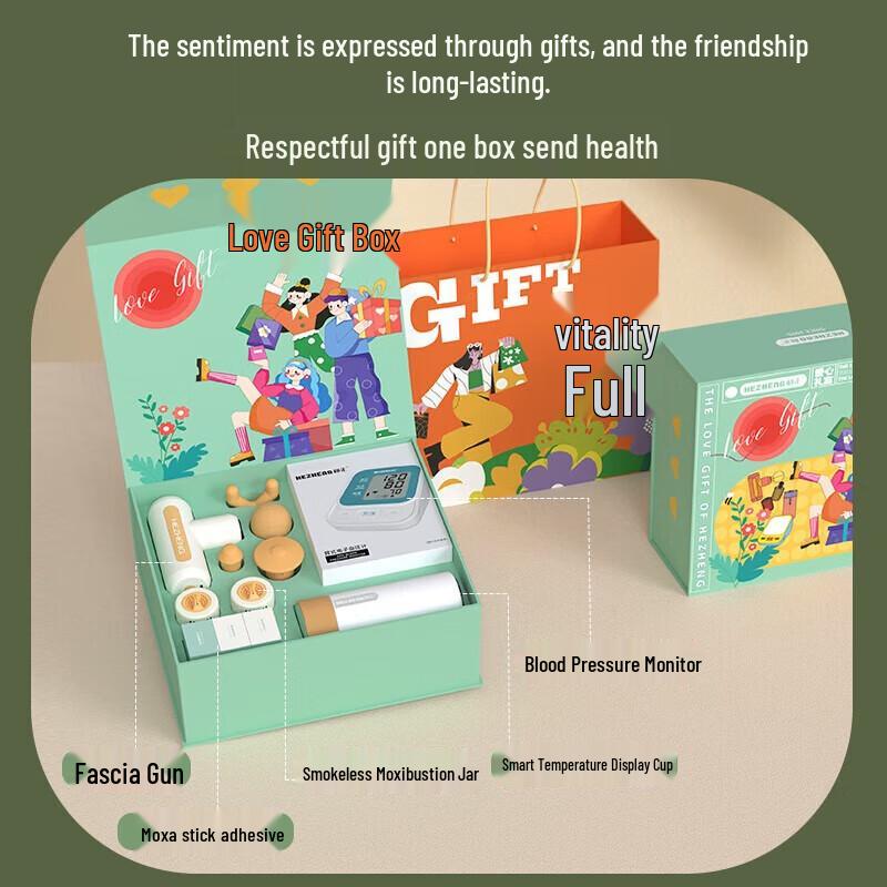 HEZHENG Deluxe Health & Wellness Gift Box