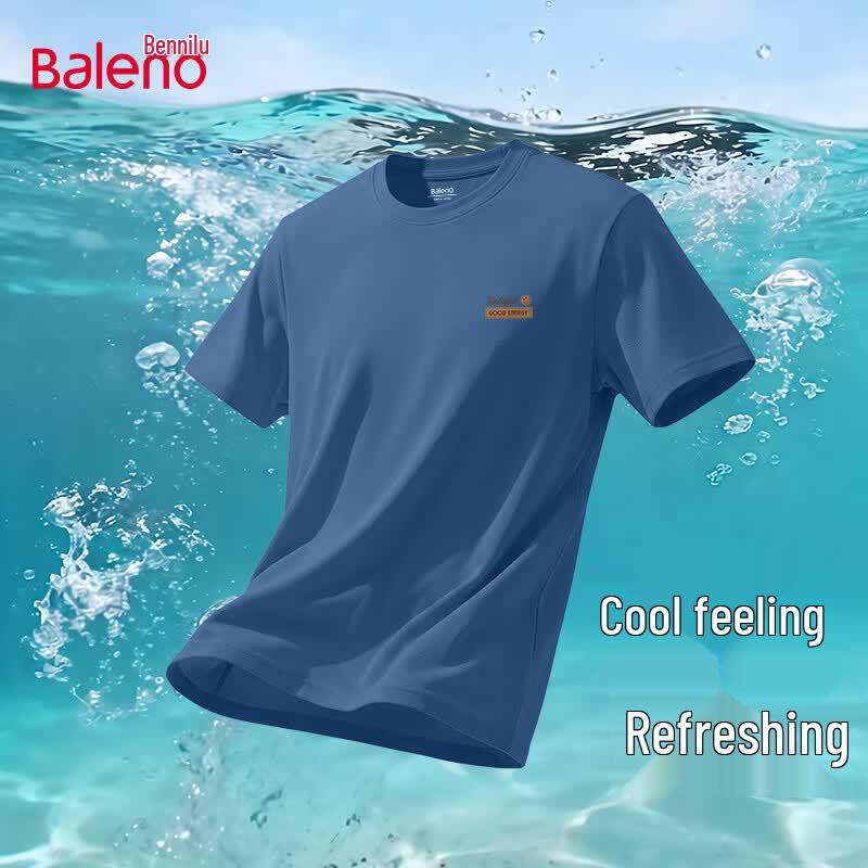 Baleno Men's American Style Ice Silk Cooling Pique T-Shirt
