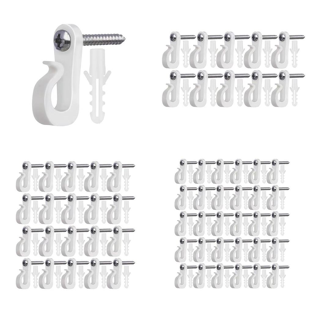 Wielofunkcyjny Hak Rynnowy Zewnętrzny Wielokrotnego Użytku Hak S Akcesorium Domowe do Łatwego Zawieszania Świątecznych Światełek i Dekoracji