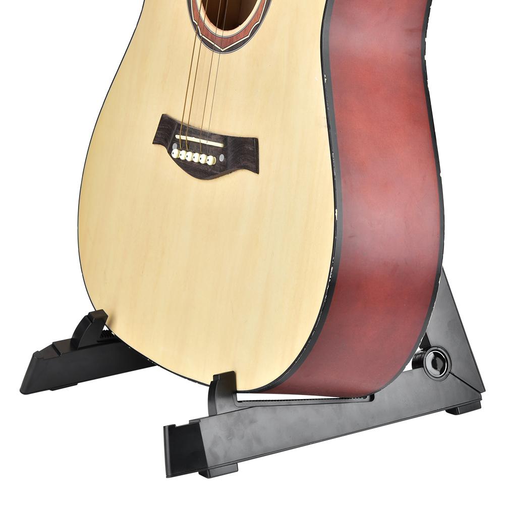 Portable Guitar Stand Double Foldable ABS Plastic Musical Instrument Accessories