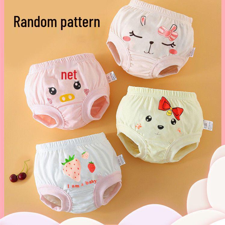Girls' No-Pinch Cotton Underwear - Triangle Panties for Kids, Comfortable Bread Pants for Little Girls & Boys.