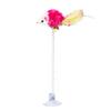 Cartoon Interactive Cat Teaser Wand Toy Stick, Feather Rod Mouse Shape With Mini Bell Design, For Cats Indoor Catching Playing