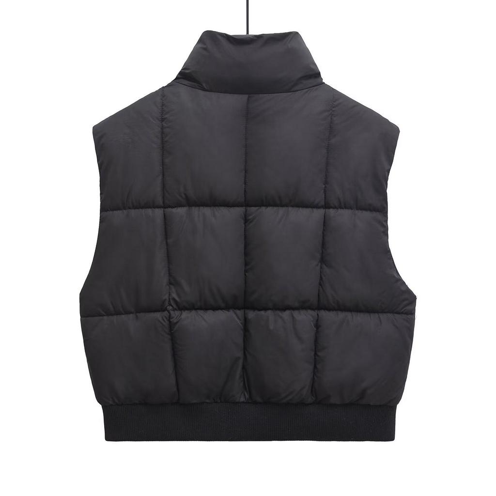 2024 Autumn/Winter Women's Fashion Short Cotton-Padded Vest