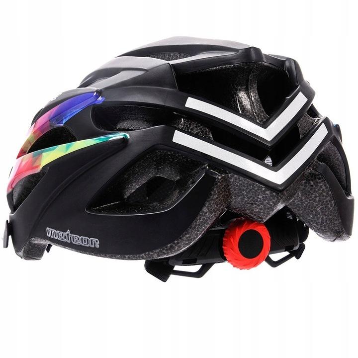 Kask Rowerowy Regulowany Meteor Shimmer S 52-56 Siatka Otwory Wentylacyjne