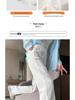 2024 Plus Size Fleece-Lined High Waist Wide Leg Pants for Women - Slimming Casual Autumn Winter Wear