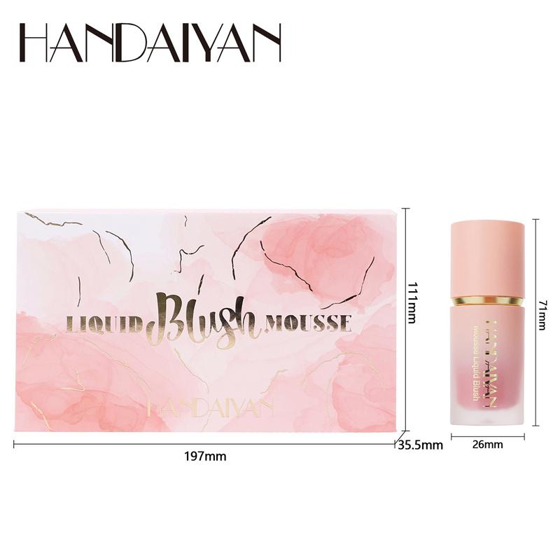 5-piece Liquid Blush Set Pearl Matte Waterproof Blush Brightening Skin Tone and Easy Color Makeup