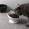 Creative Pet High Foot Bowl Cute Pet Drinking Feeder Anti Knock Cat Bowl  Water Container