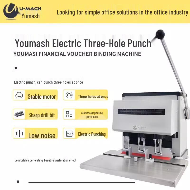 

Youmash U-DP303 3-Hole Financial Document Binding Machine