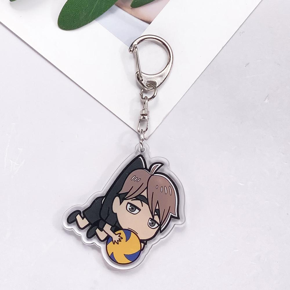 Anime veikėjai Haikyu Akrilinis automobilio raktų pakabukas Aksesuarai Juokingas Kūrybingas Madingas Krepšio pakabukas Kuprinės pakabukas Raktų pakabukas Dovanos gerbėjams