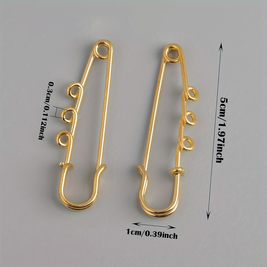 10 stk Sikkerhetsnål - Sklisikker spenne, Egnet for å lage og sy klestilbehør