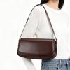 Women's Genuine Leather Minimalist Ladies Fashi retro design Flap Shoulder Bag With Chain Strap Crossbody Bag For Work Travel