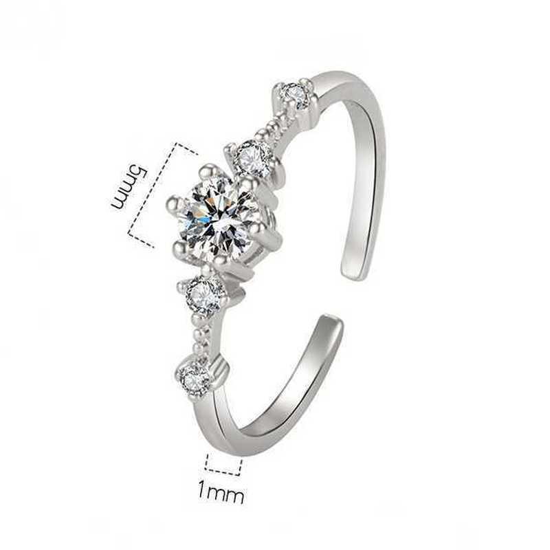 Sace Gems Inel clasic din zircon din aliaj de cupru Bijuterii pentru femei Cadou de petrecere de promisiune de nuntă