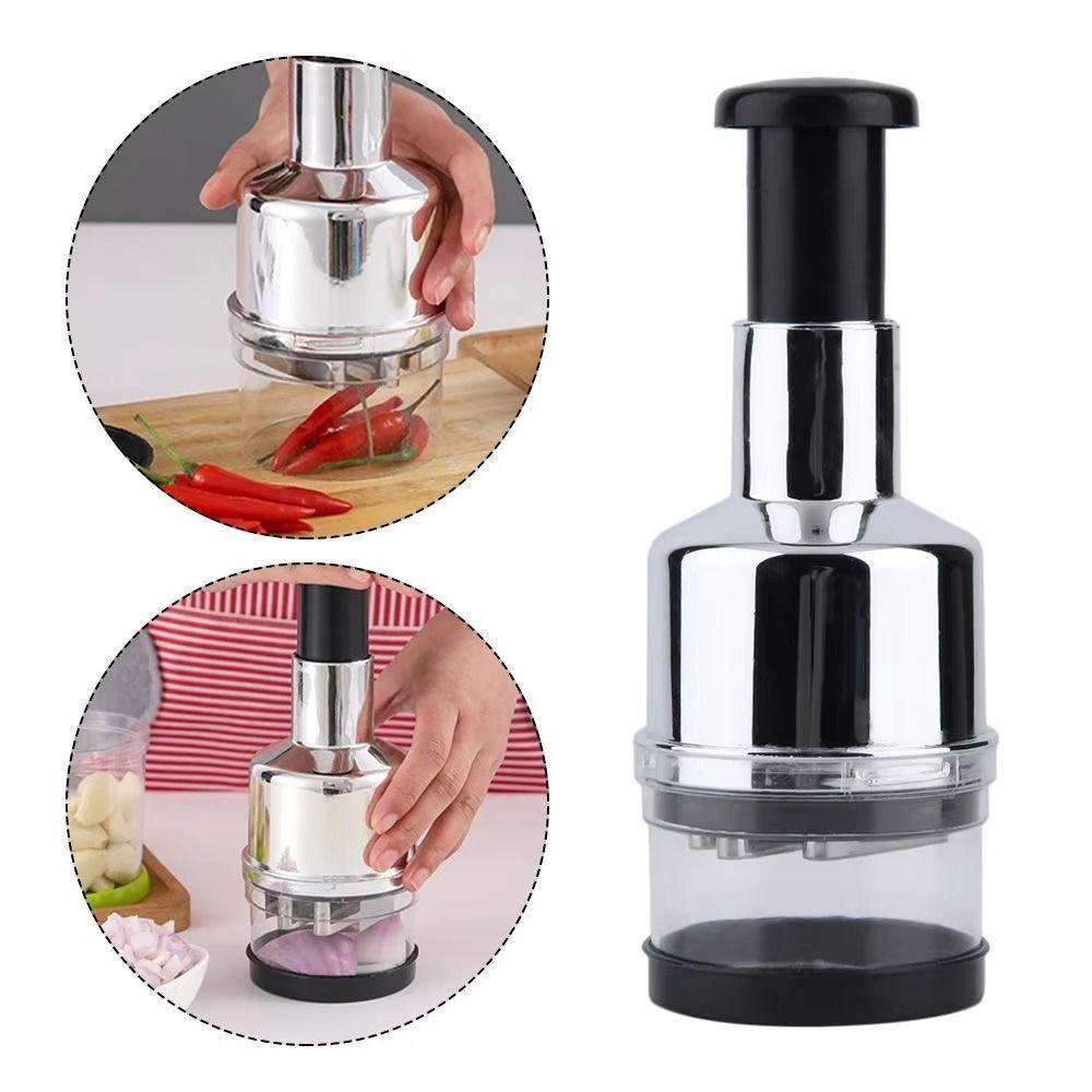 Multi-functional Garlic Presser Manual Pressed Vegetable Slicer Onion Chopper  Ingredients Mixer