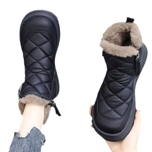 Snow boots women's new winter velvet thickened Northeast cotton shoes waterproof, non-slip and warm women's short boots