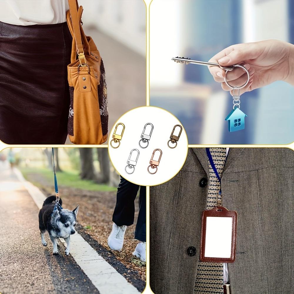 10pcs Metal Alloy Keychain Buckle Rotating Pendant DIY Bag Buckle Car Keychain Metal Universal Buckle Keychain Snap Buckle Hook Buckle Alloy Buckle
