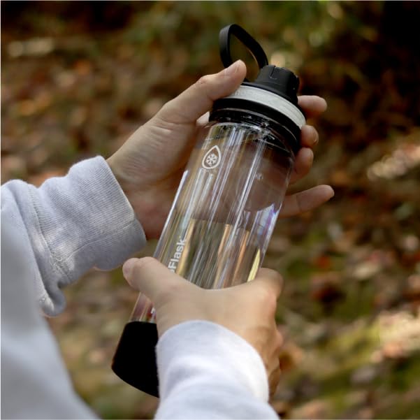 [Takeya Official] Thermoflask Clear Bottle (0.7L, Clear) Stylish, Lightweight, Direct-Drink Clear Bottle by TAKEYA