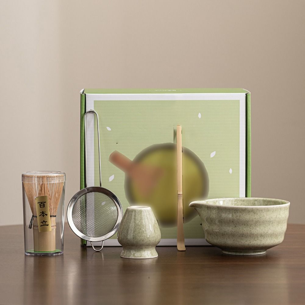 5Pcs/Set Tea Sticks Japanese Matcha Tea Set Reusable Chasen Traditional Matcha Gift  Home Brewing