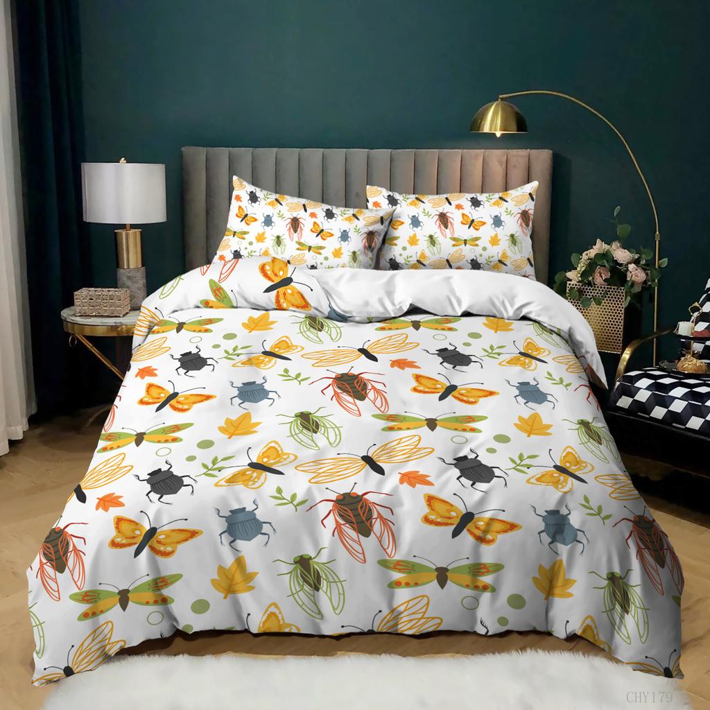 New Cartoon Small Fresh Printing Three-Piece Unicorn Kit Quilt Cover Bedding