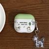 Simple illustration dog suitable for AirPods 1 generation protective case second generation 1 generation pro1 apple bluetooth headset case female