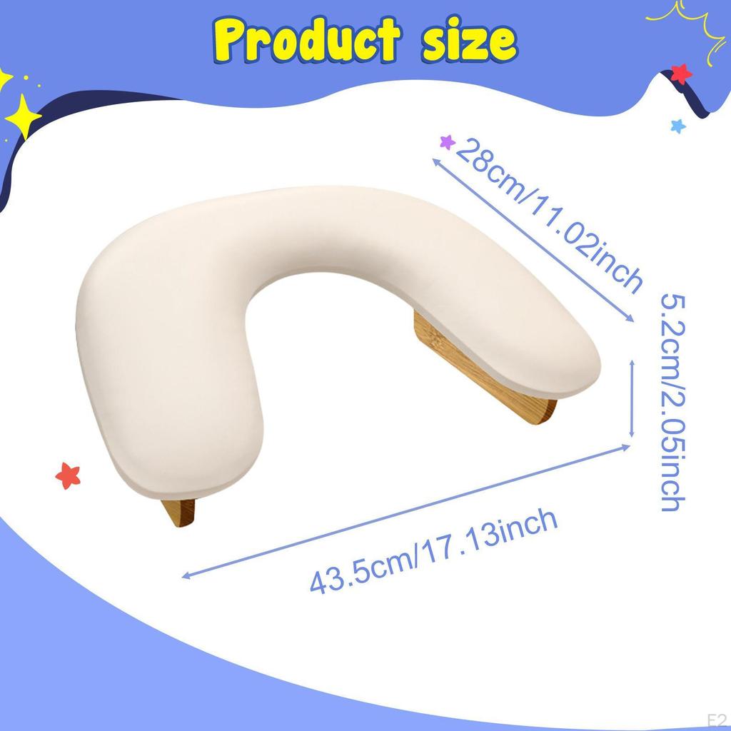 Comfortable And Non-slip PU Leather Hand Rest for Manicure Makeup
