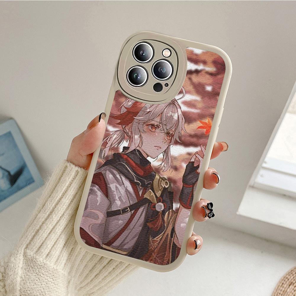 For Iphone Kazuha Genshin Impact Phone Case for Iphone 14 13 11 12 Pro MAX 13 12 MiNi 7 8 plus iphone 14 XS XR Lambskin Covers