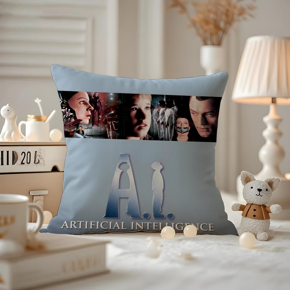 Artificial Intelligence Movie Cushion Cover Pattern Printed Pillowcase For Living Room Sofa Cushion Cover & Bedroom Decor