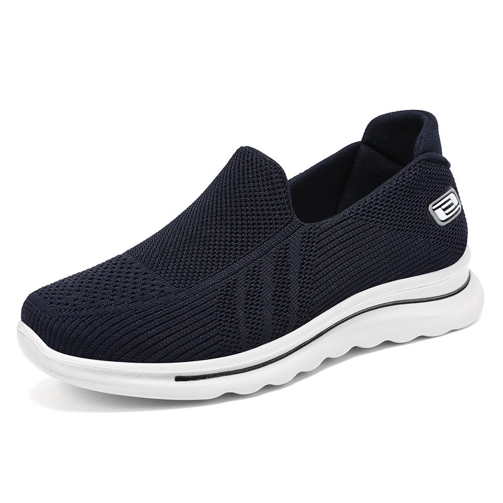 Men'S Shoes Spring Polyurethane Casual Sports Single Shoes Hair Middle-Aged And Elderly Walking Shoes Outdoor Casual Shoes