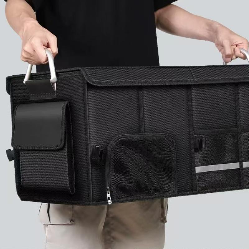 Foldable Trunk Storage Box Waterproof Oxford Cloth Large-Capacity Car Organizer for Camping/Fishing Easy To Carry