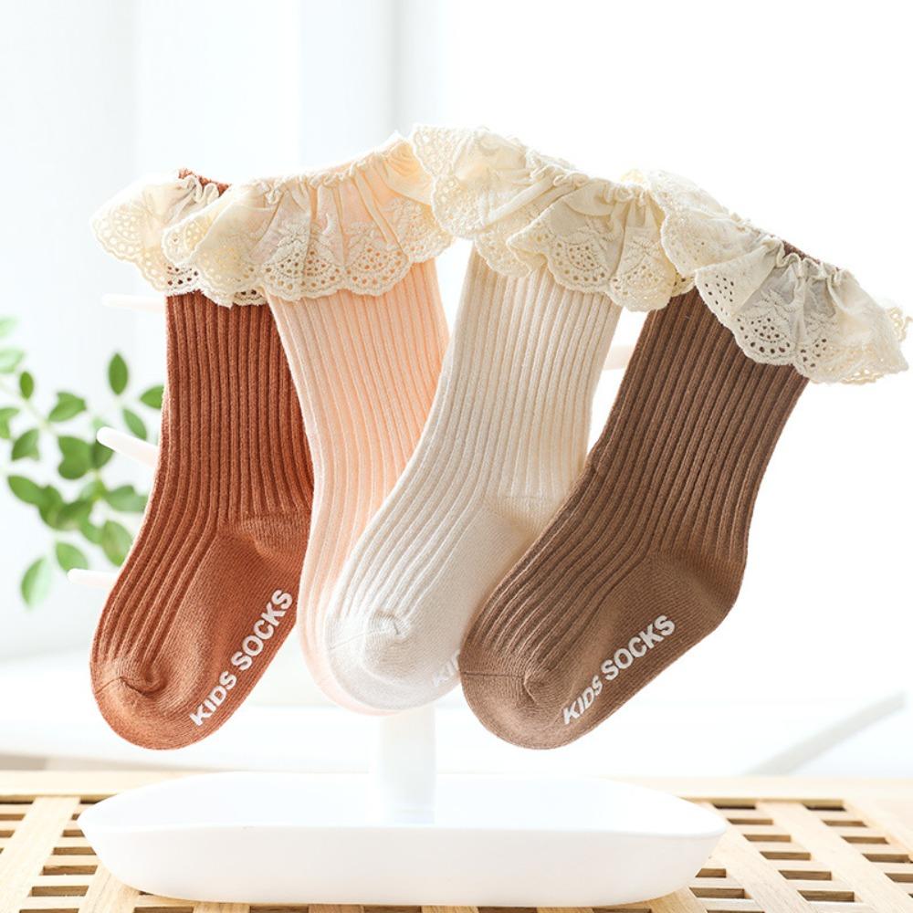 Non Slip Dots Kids Mid Calf Socks Mid Calf Length Toddler Floor Socks Baby Socks  Baby Daily Wear