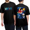 2025 ONE PIECE Animation Cut Fun Printing Summer Men and Women Pure Cotton T-shirt Street Casual Comfortable Trend T-shirt