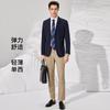 [Waffle texture] Spring and summer lightweight single suit, elastic and comfortable men's jacket, machine washable and easy to maintain suit