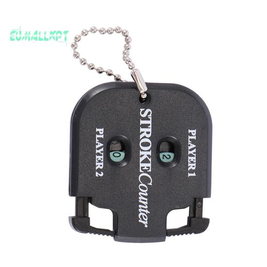 

Мини-удобный счетчик ударов для гольфа - двухзначный счетчик очков с брелком, портативный аксессуар для обучения гольфу чёрный