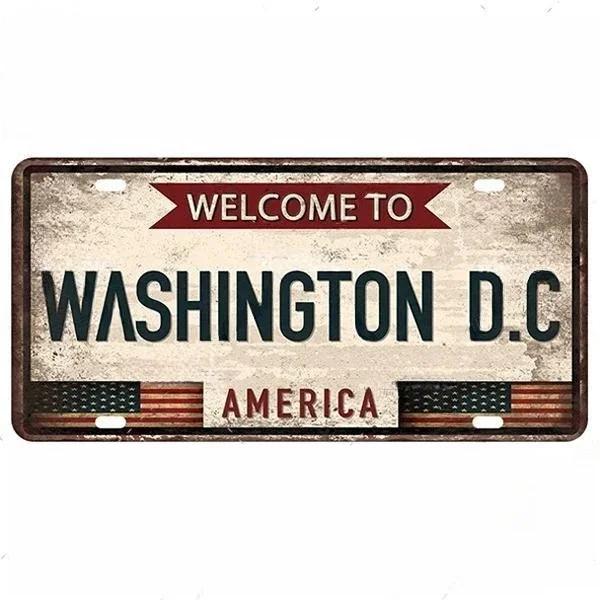 Vintage Berlin Madrid New York Paris Country City Stil Platte Metallschild Plakette Blechschild Man Cave Bar Club Poster Dekoration