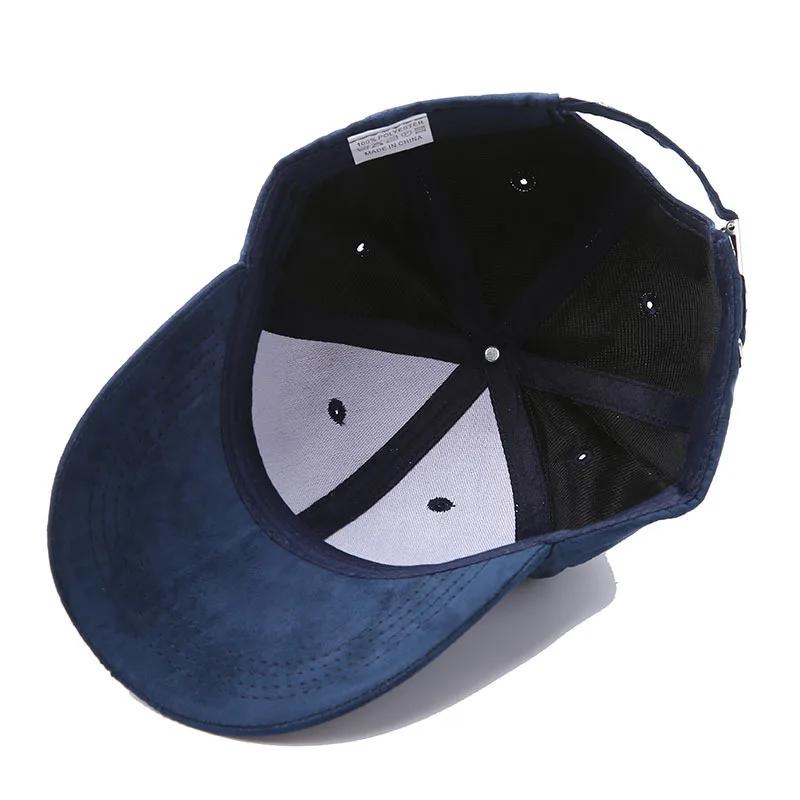 Cappellino da baseball unisex Cappellino da donna Cappellino da strada Hip Hop Cappellini da esterno Cappelli in pelle scamosciata per donna Nero Grigio Cappellino da baseball Cappello da baseball regolabile